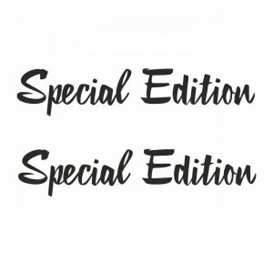 special edition 2 er set aufkleber