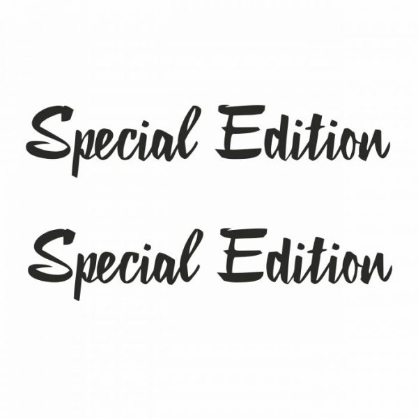 special edition 2 er set aufkleber