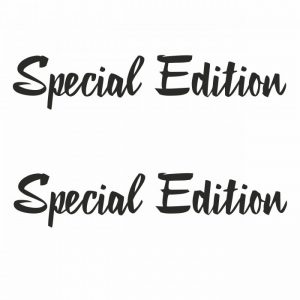 special edition aufkleber 2er satz