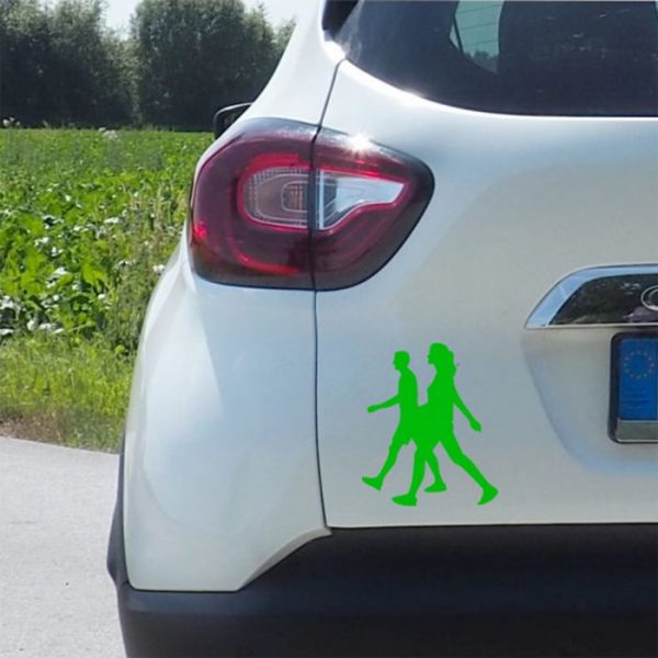läufer walker sport aufkleber
