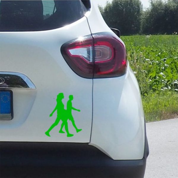 läufer walker sport aufkleber