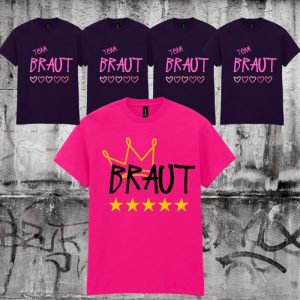 junggesellinnenabschied jga braut individuelle t shirts