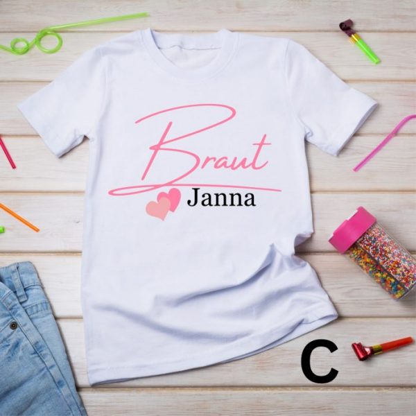 junggesellinnenabschied jga braut individuelle t shirts