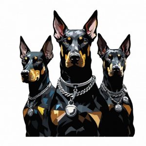 aufkleber dobermann 20 x 20 cm