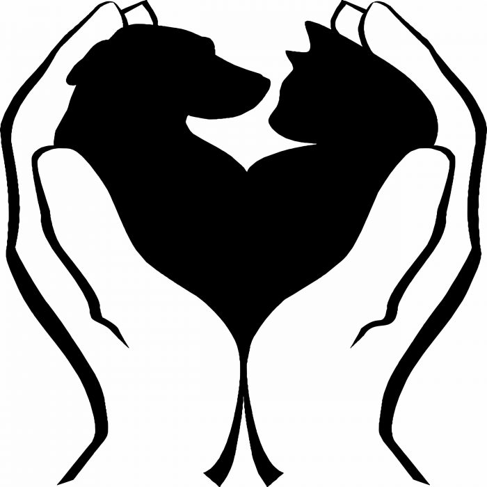 tierschutz aufkleber hund und katze