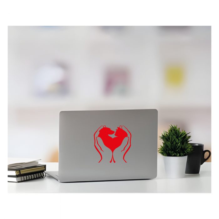 tierschutz aufkleber hund und katze