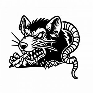bad rat aufkleber