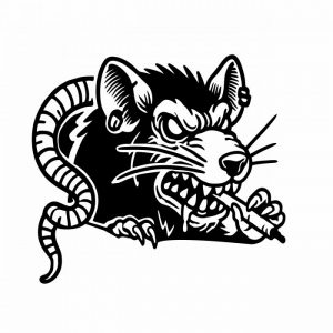 bad rat aufkleber