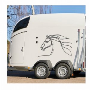 designer aufkleber für pferdeanhänger