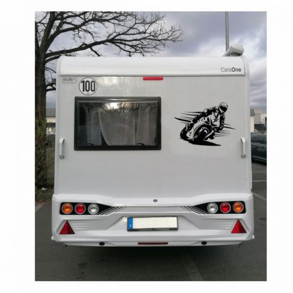 motorrad racer aufkleber