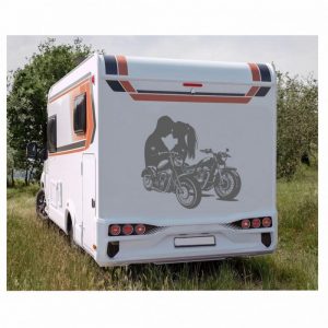 biker love wohnmobil aufkleber