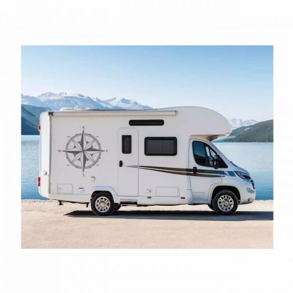 aufkleber kompass rose wohnmobil