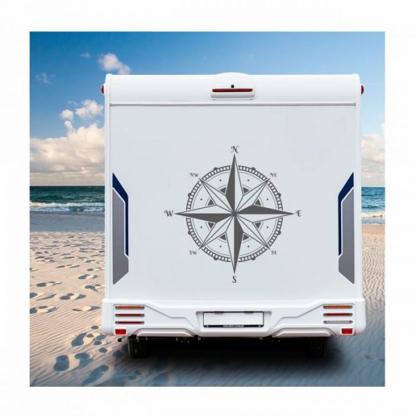 aufkleber kompass rose wohnmobil