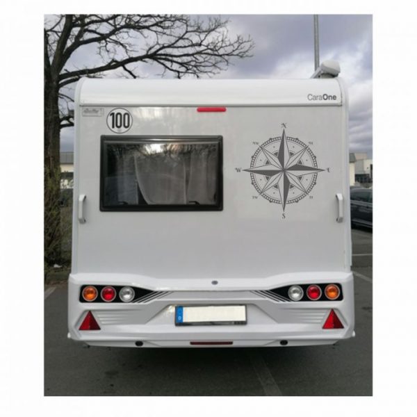 aufkleber kompass rose wohnmobil