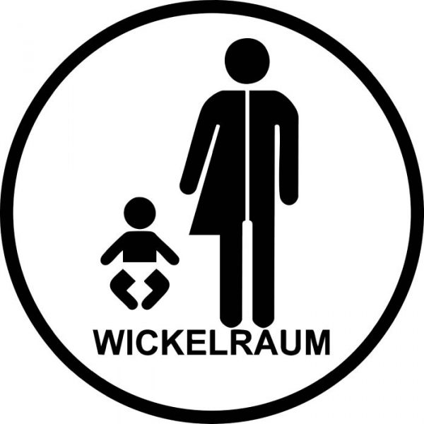 wickelraum baby aufkleber