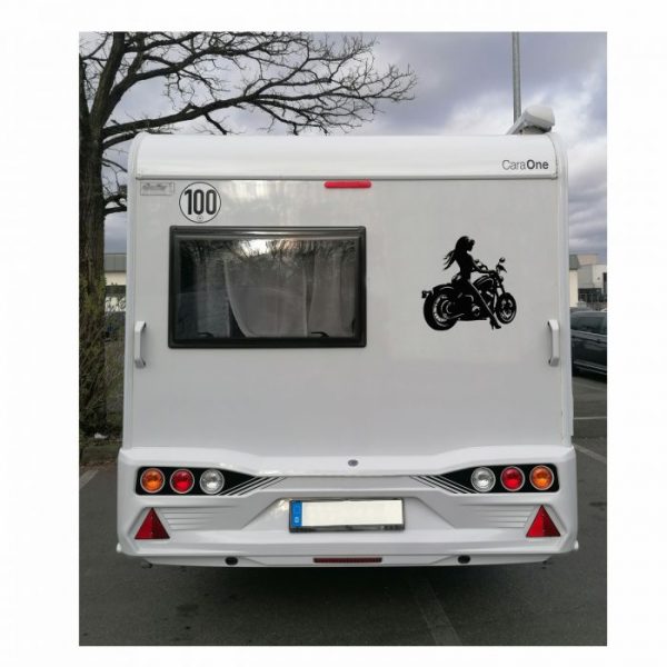 bikerin aufkleber bis xxl