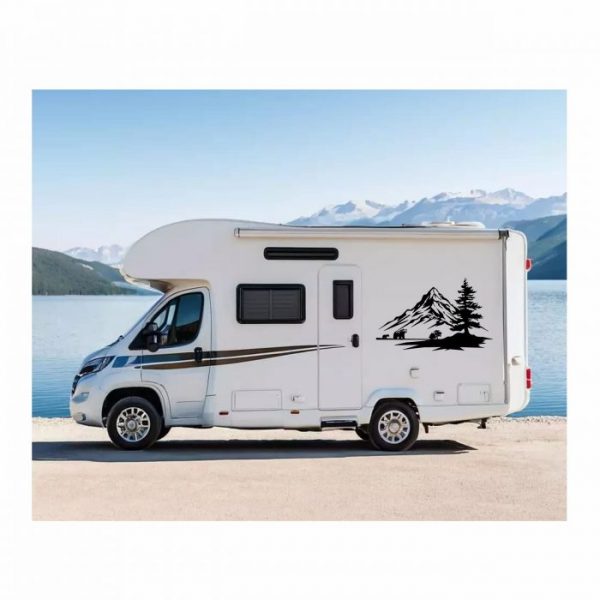 wohnmobil aufkleber berge und bären