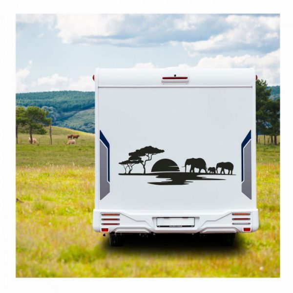 aufkleber afrika skyline für wohnmobil