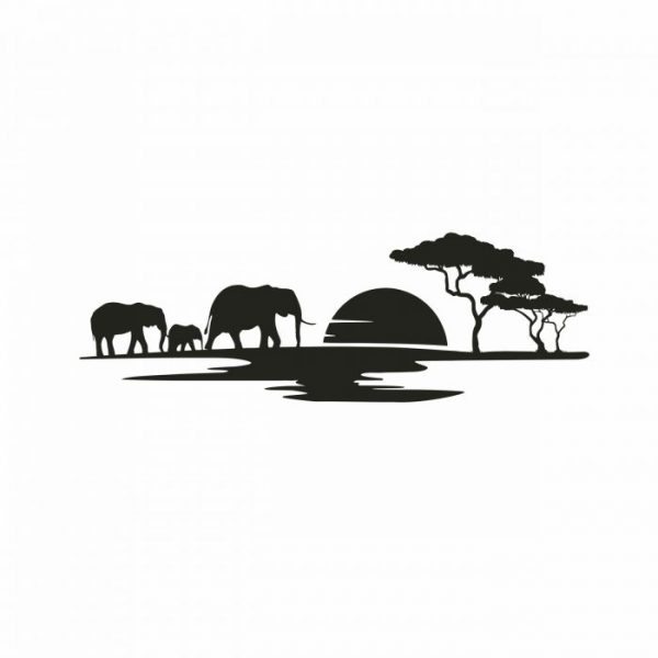 aufkleber afrika skyline für wohnmobil