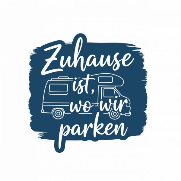 zuhause ist wo wir parken aufkleber
