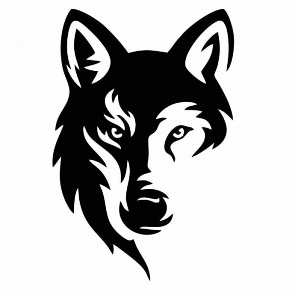 großer wolf kopf bis xxl