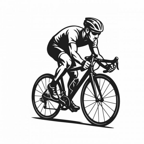 rennrad fahrer aufkleber bis xl