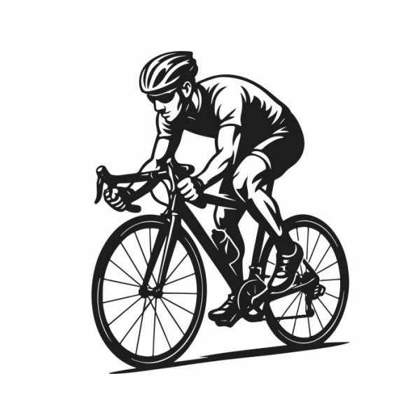 rennrad fahrer aufkleber bis xl