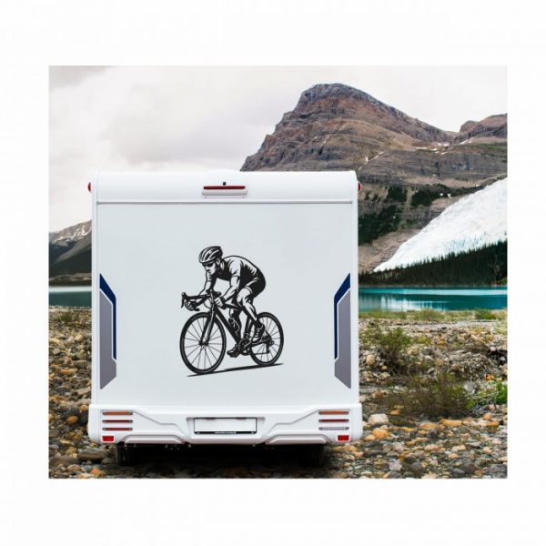 rennrad fahrer aufkleber bis xl