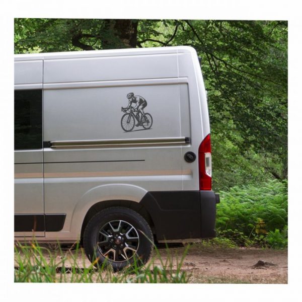rennrad fahrer aufkleber bis xl