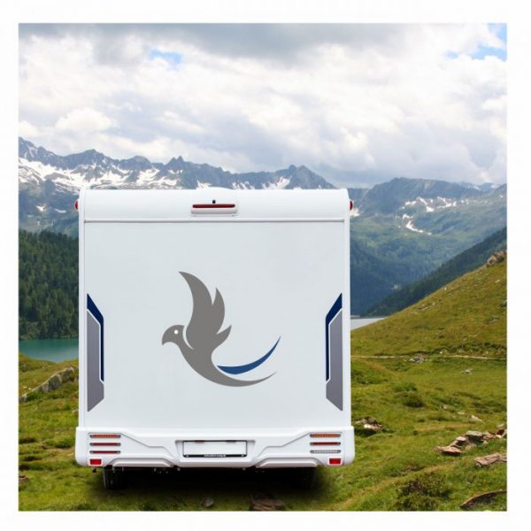 schwalbe tierschutze aufkleber Glas, Wohnmobil