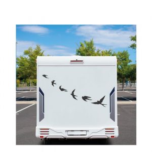 schwalben formation wohnmobil aufkleber.