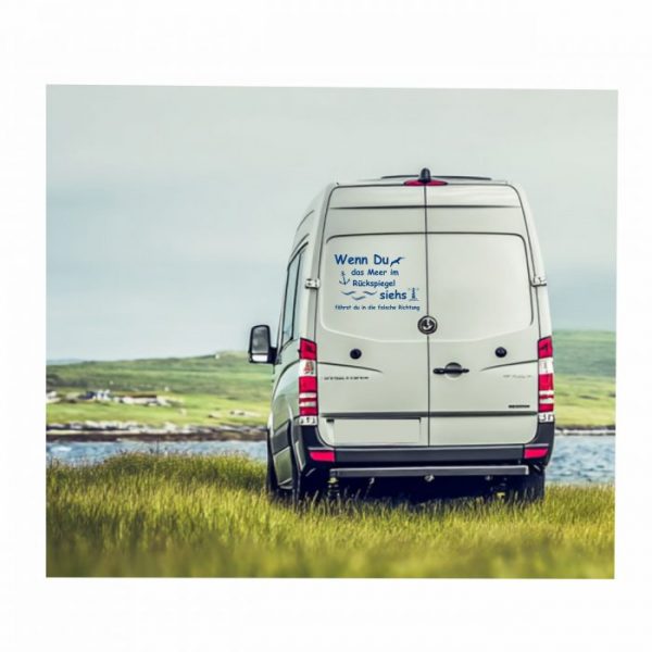 wohnmobil schriftzug aufkleber, wenn du das meer....