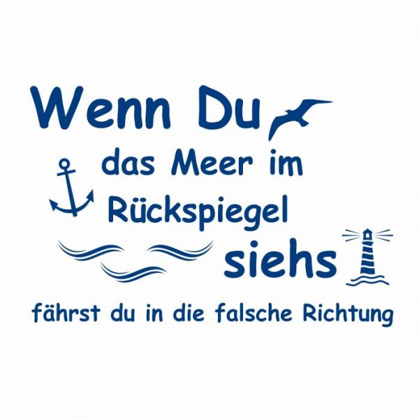 wohnmobil schriftzug aufkleber, wenn du das meer....