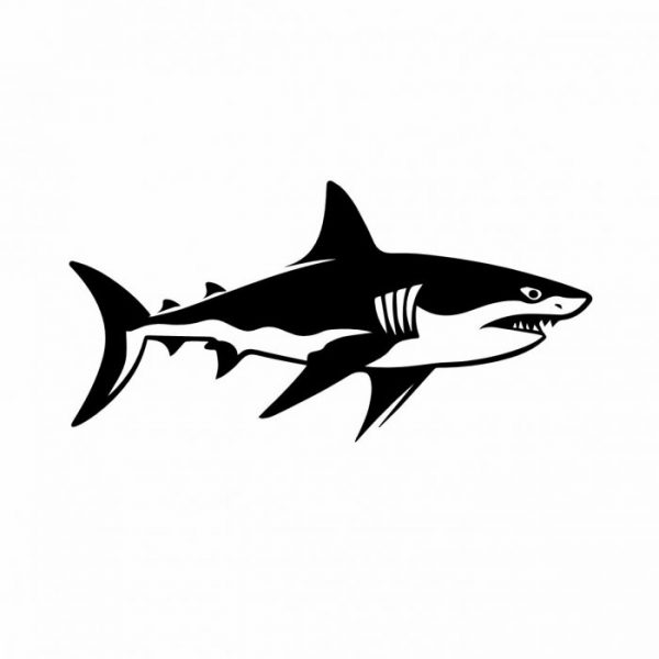 shark hai aufkleber bis xxl