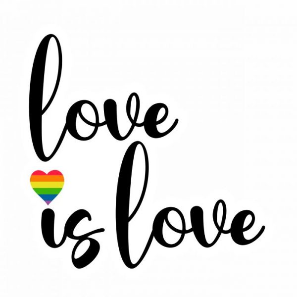 love is love aufkleber lgbtq