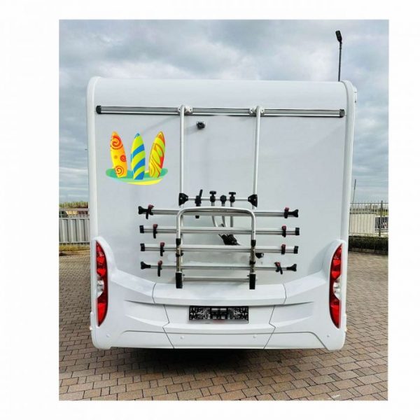 surf bord wohnmobil aufkleber farbig.