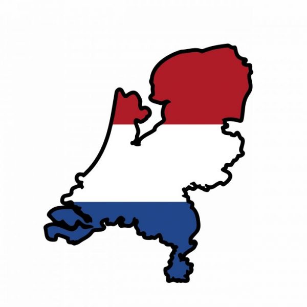 holland landkarte digitaldruck aufkleber.
