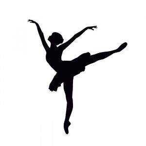 aufkleber ballerina bis xl