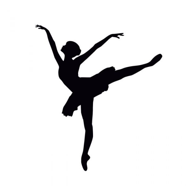 aufkleber ballerina bis xl