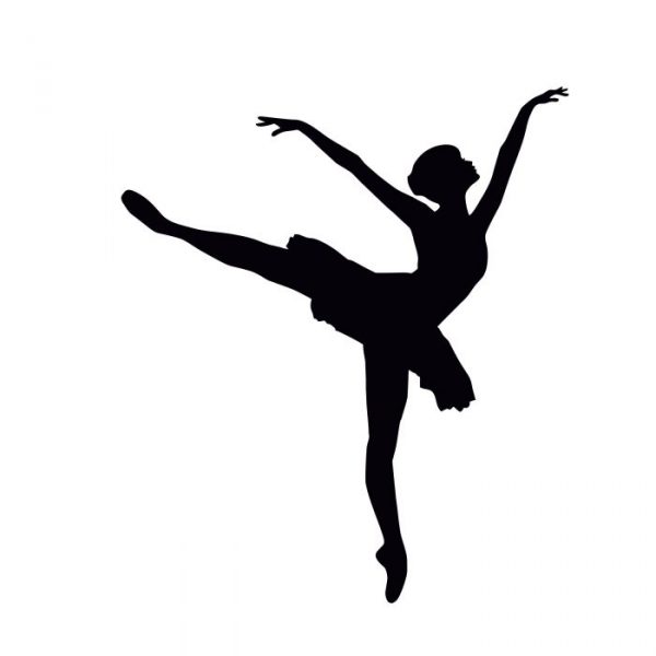 aufkleber ballerina bis xl