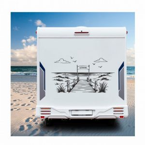 strand weg aufkleber für dein wohnmobil