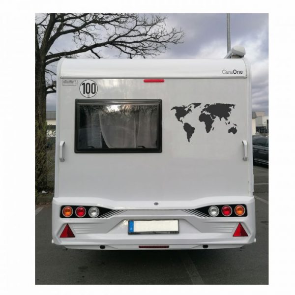 weltkarte wohnmobil aufkleber