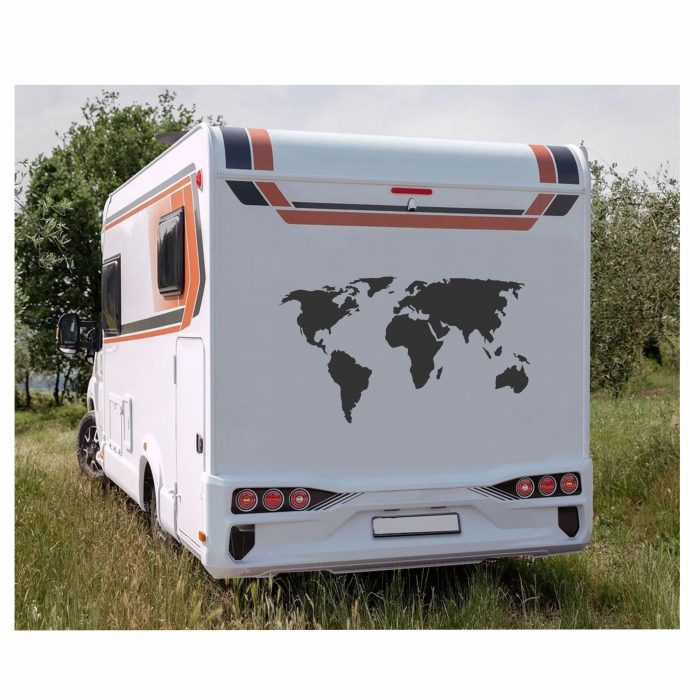weltkarte wohnmobil aufkleber