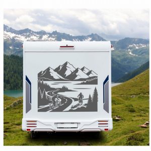 mountainbiker berge