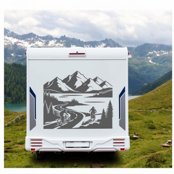 mountainbiker berge