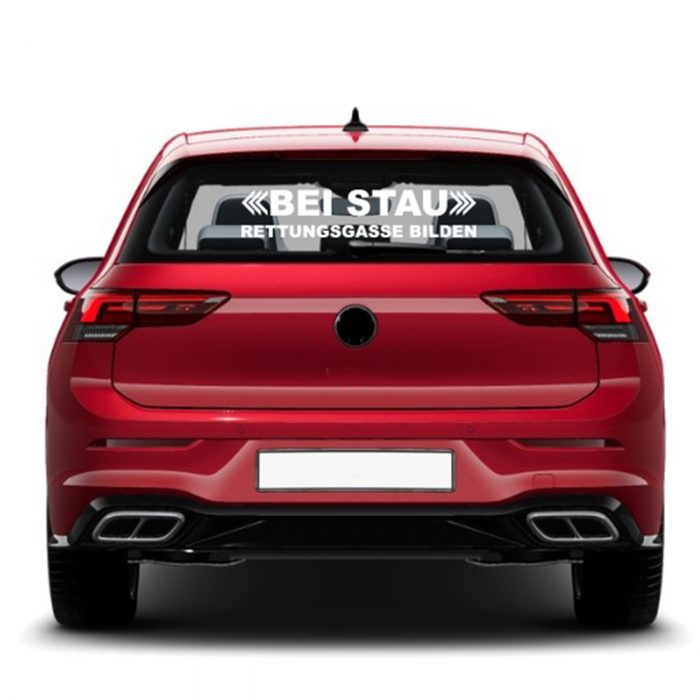 rettungsgasse bilden schriftzug 2 zeilen