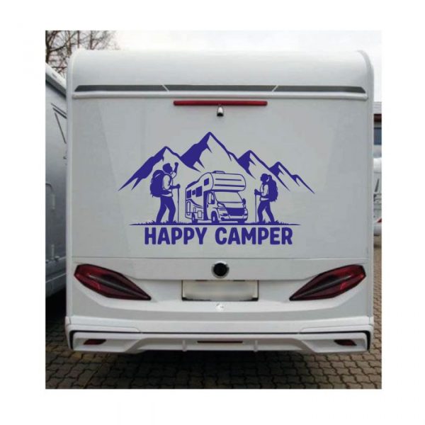 aufkleber happy camper