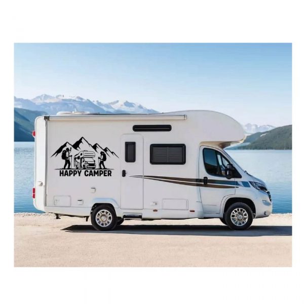 aufkleber happy camper