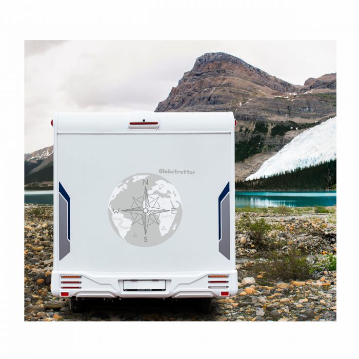 globus aufkleber digitaldruck