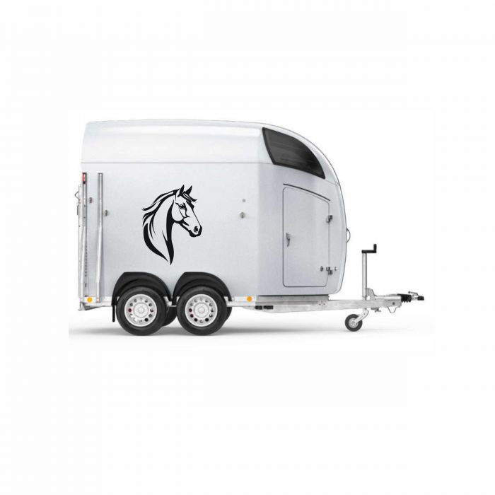 pferdekopf decor anhänger aufkleber